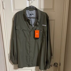 Olive Green Lightweight Shirt Jacket